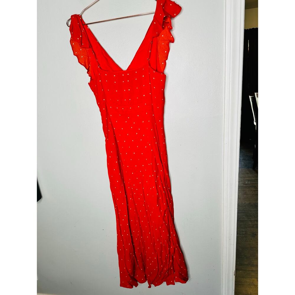 Jason Wu Collective Red Polka Dot Flutter Sleeve … - image 7